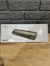 Ambir ImageScan Pro 490i  Duplex Document and ID Scanner New Open Box