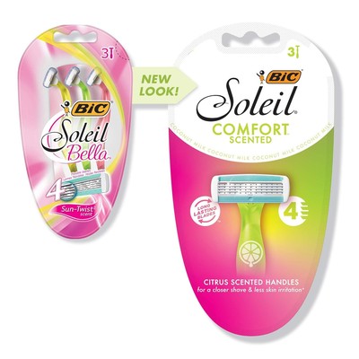 BIC Soleil Comfort, 4 Flexible Blades and Comfortable Grip, Disposable... 