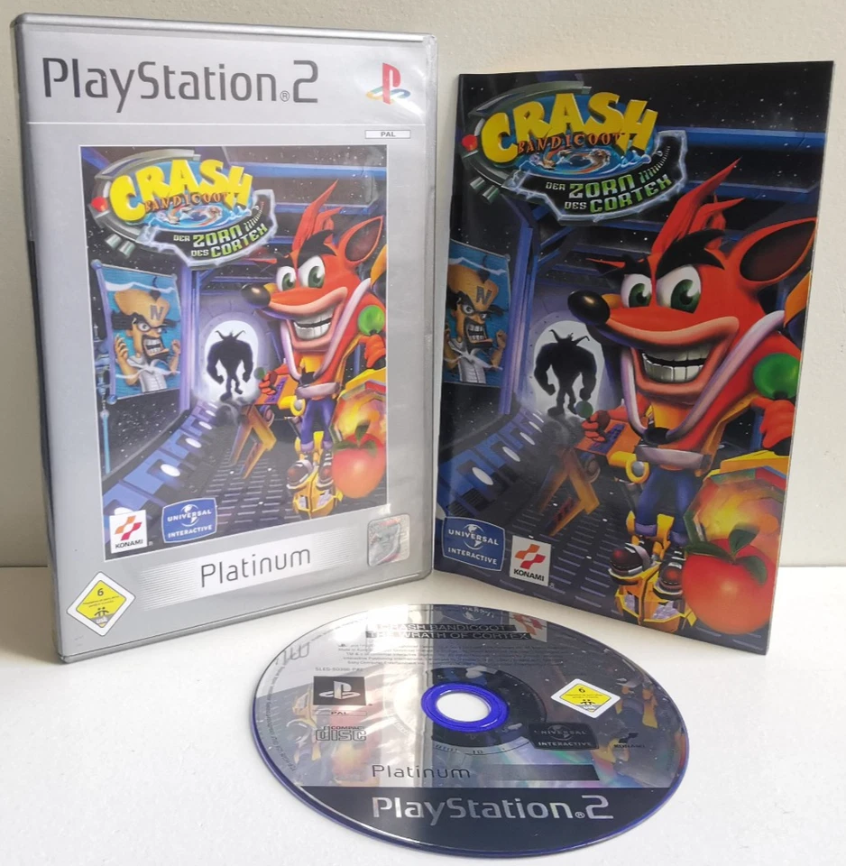 Crash Bandicoot Der Zorn des Cortex PlayStation 2 PS2 Spiel Kinder USK 6 + OVP - Bild 1 von 1