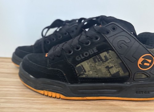 Globe Boys Shoes Size US 1 EU 32.5 20.5 Cm Skate Shoe Sneaker Black Orange Surf - Picture 17 of 19