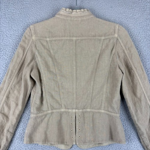 ESCADA Sport Jacket Small 100% Linen Quiet Luxury Minimal Victorian Lightweight - Picture 9 of 13