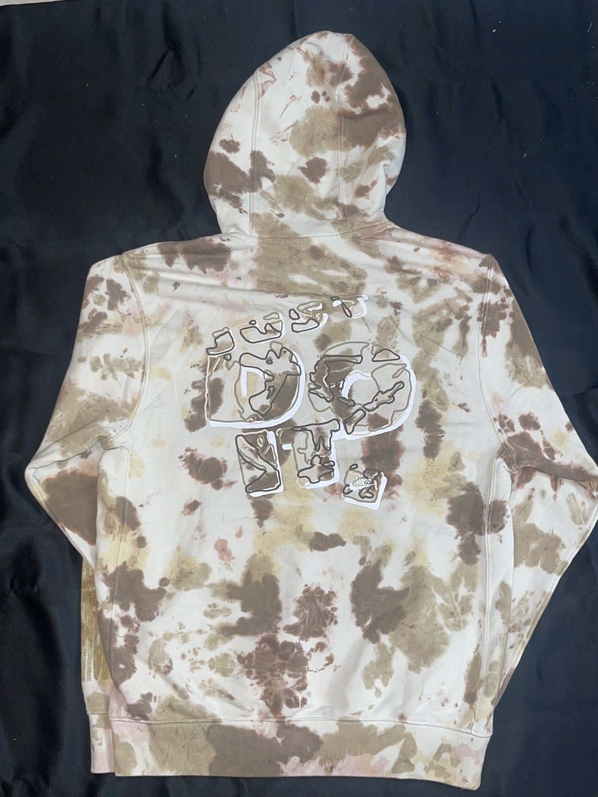 Nike Tan Acid Print Basic Pullover Sweatshirt | S… - image 1