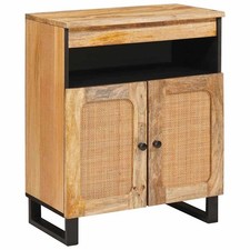 vidaXL Sideboard with Storage Brown 60 x 33 x 75 cm Solid Mango Wood, Stylish Di