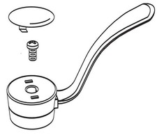 Moen 2021 Handle Kit Assembly 1-7/8" Chrome Compatible Faucets