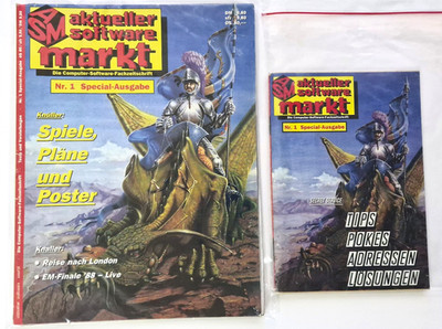   *** Aktueller Software Markt #1 ***  ASM Inklusive POSTERN und Zusatzheft C64 