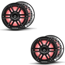 Rockford Fosgate M2-8HB 8" Marine 2-Way System - Black  Stainless Grilles