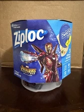 Avengers Infinity Wars 3 Pack ZIPLOC TWIST N LOC Small Round Containers Lids NEW