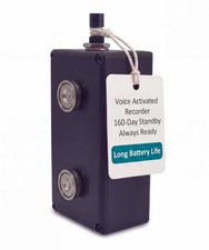 Black Vox Voice Activated Digital Audio Recorder Long Battery Life with Magnet