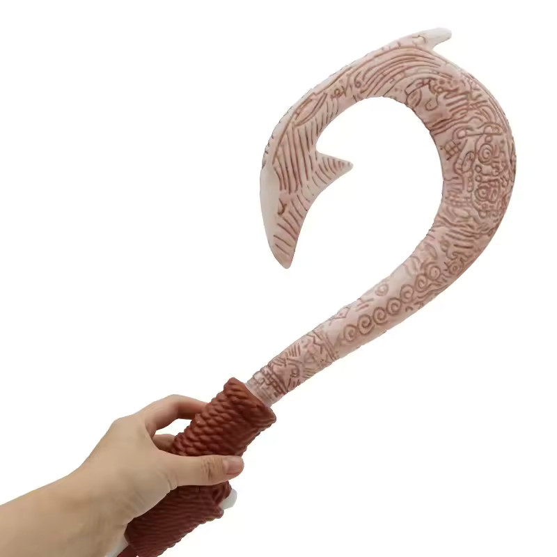 Moana 2 Maui Fish Hook Cosplay Weapon Light Up EVA Toy Kids Xmas Gift