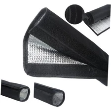 3 Layers Adjustable Diameter HVAC Copper Pipe Insulation Cover Protector,72x10 