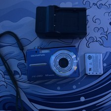 Olympus Digital Camera FE-280 8.0MP Blue TESTED WORKS WITH CHARGER 