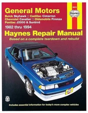 Haynes Repair Manual 38015 GM Skyhawk Cimarron Cavalier 82-94 Complete Guide