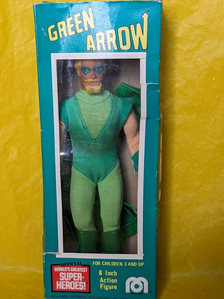 🟢🟢 Vintage Mego GREEN ARROW w box 1973 🟢🟢 - Image 2 of 4
