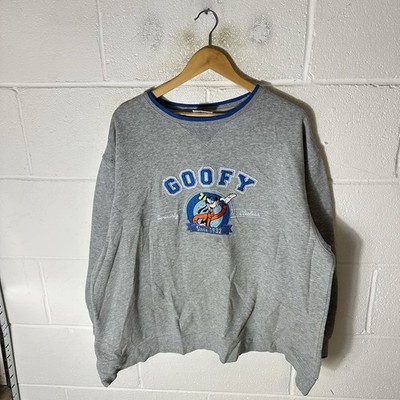 Vintage Disney Sweatshirt Herren Extra Large Grau Goofy Crewneck 90er Bestickt*