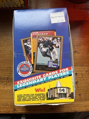 1991 ENOR HOF PRO FOOTBALL Canton OH Hall Of Fame Wax Box Johnny Unitas