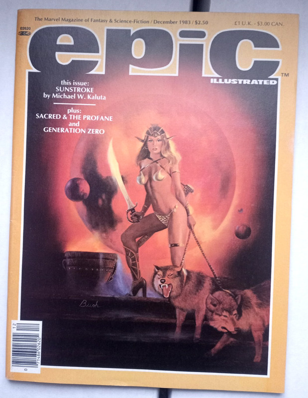EPIC MAGAZINE LOT SCI-FI 1985 1983