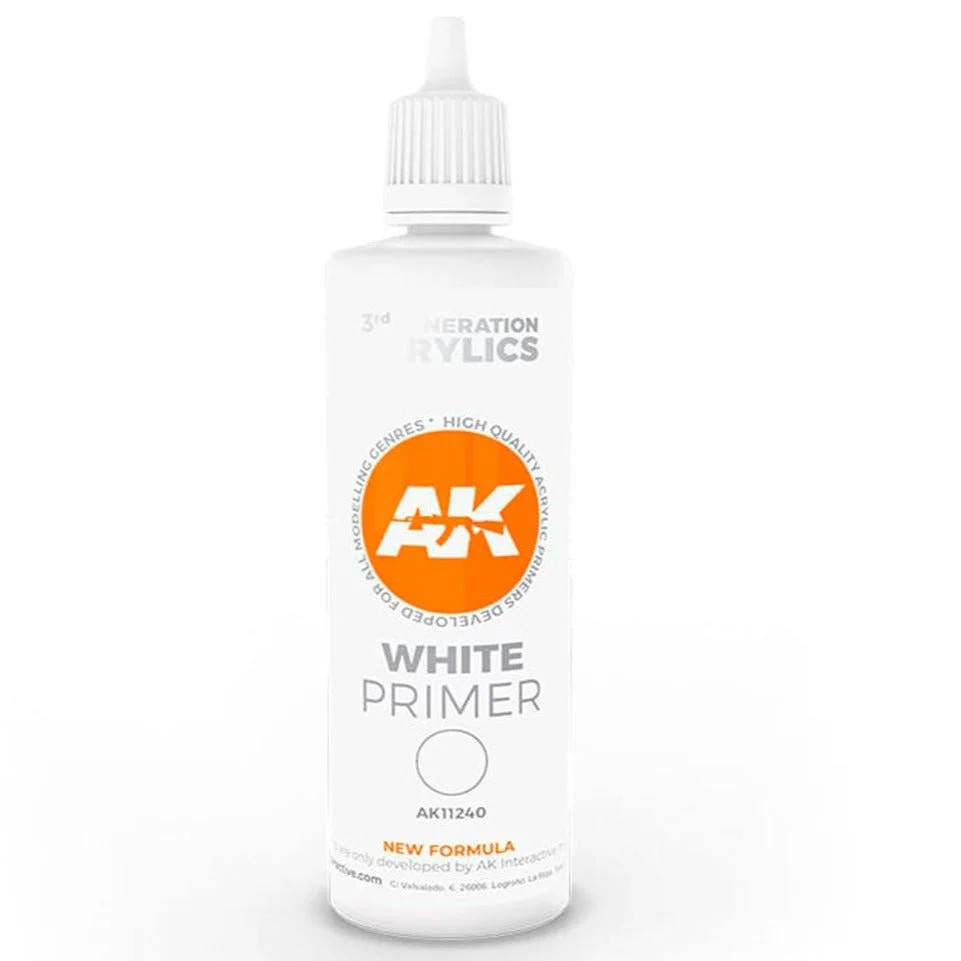 AK Interactive 3rd Gen White Primer 100ml (AK11240)