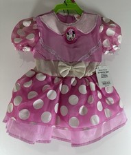 Disney Store NEW 12-18 Months Minnie Mouse Costume Jumpsuit Wristband Headband