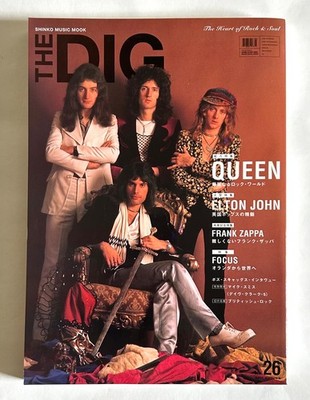 QUEEN THE DIG JAPAN MAGAZINE 2001 No.26 ELTON JOHN FRANK ZAPPA 