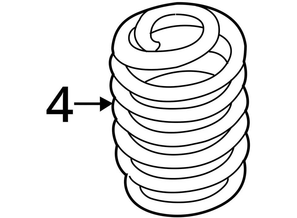 Задняя пневматическая/катушечная пружина без пневмоподвески подходит для Audi A6 1700624 12–18 годов выпуска - Изображение 4 из 4