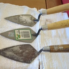 Pointing Trowel  lot w/ Hardwood Handle, 5" to 5 1/2