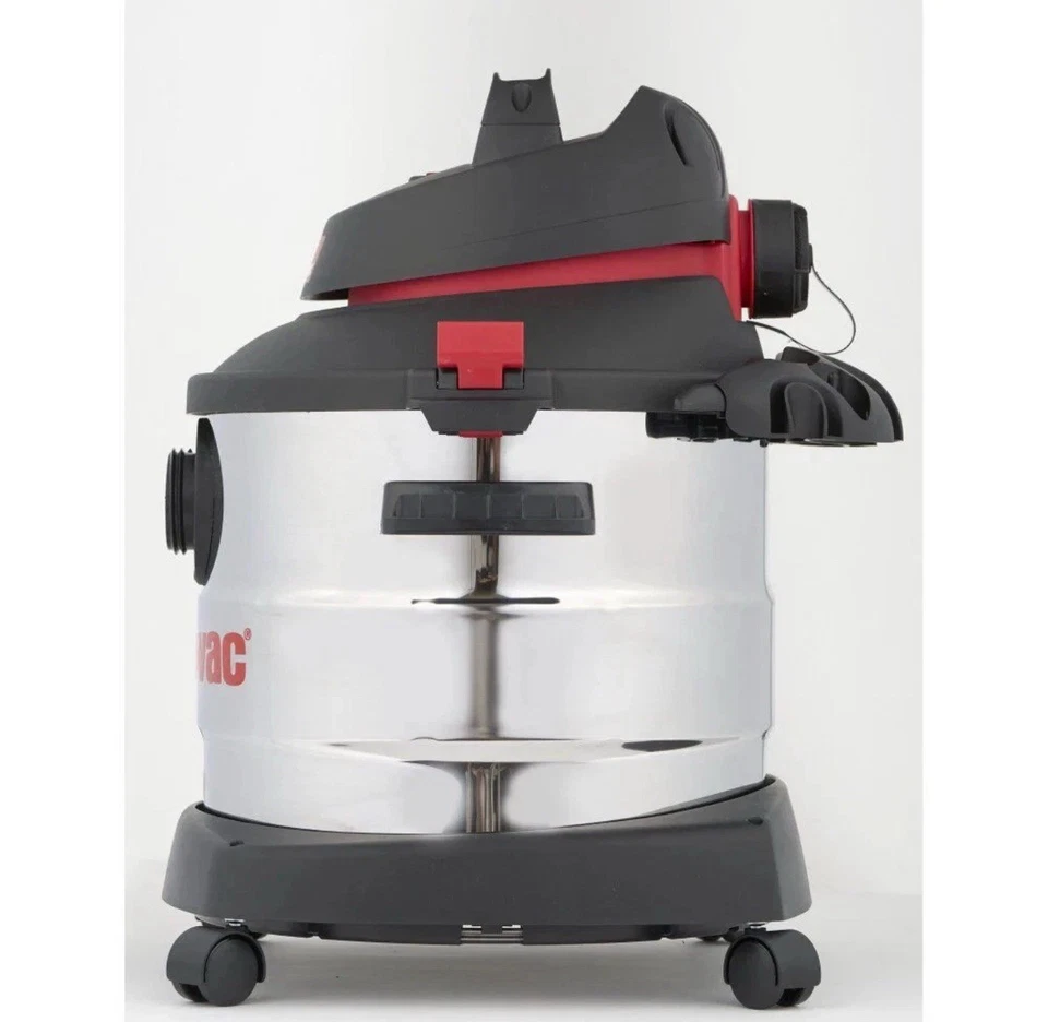 Aspiradora en húmedo/seco Shop Aspiradora 8 galones 6,0 pico Hp acero inoxidable Foto 2 de 4