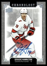 2019-20 UPPER DECK CHRONOLOGY FRANCHISE HISTORY AUTOS DOUGIE HAMILTON CAROLINA