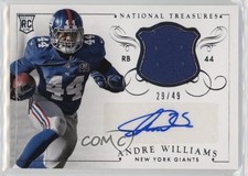 2014 National Treasures Materials Signatures 29/49 Andre Williams Auto 06yt