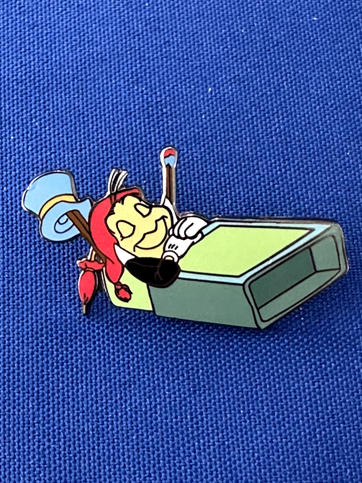 Disney Pin 2001 Jiminy Crickey Sleeping In A Matchbox