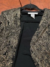 Women’s Jacket Ronnie Nicole Gold Glittery Size XL