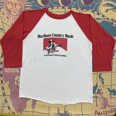 Vintage 80s Marlboro Country Music Tour 1983 Shirt Mens LARGE
