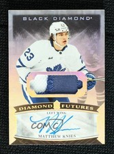 2023 Upper Deck Black Diamond Futures Premium Relic 15/25 Matthew Knies Auto 2d8