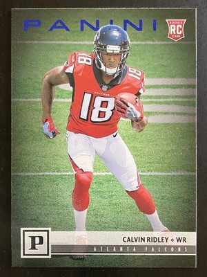 Calvin Ridley 2018 Panini Football Blue Knight Rookie Card Atlanta Falcons #321