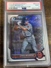 CHASE MEIDROTH 2022 Bowman Draft #BDC-92 Chrome Asia Mojo Refractor PSA 9