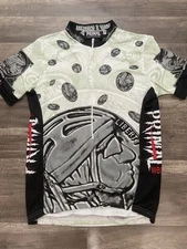 Vtg 90s PRIMAL WEAR Heads I Win Cycling Jersey Men’s M Half Zip Short Sleeve