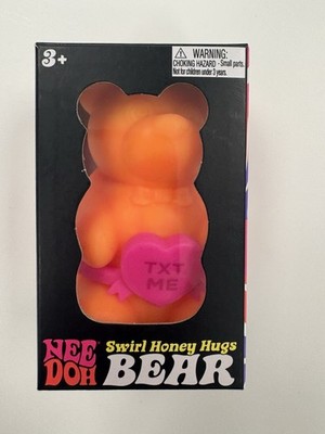 NEE DOH SWIRL HONEY HUGS ORANGE BEAR FOR AGES 3+ STRESS RELIEF