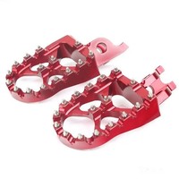 Fussrastensatz Rot Accossato Motocross Mx Sx FüR KTM SX 150 2T Bj. 2009-2015