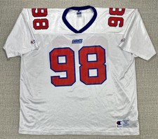 Vintage New York Giants Jersey Mens 2XL White NFL Football Armstead Champion 90s
