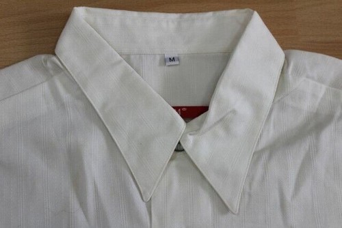 U873 Signum Chemise M Blanc Rayé Avec Défauts - Photo 1/1