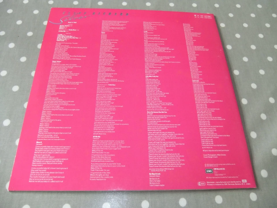 CLIFF RICHARD [ " SILVER `ROCK `N` ROLL " ] LP 1983 N/M - Image 4 of 4