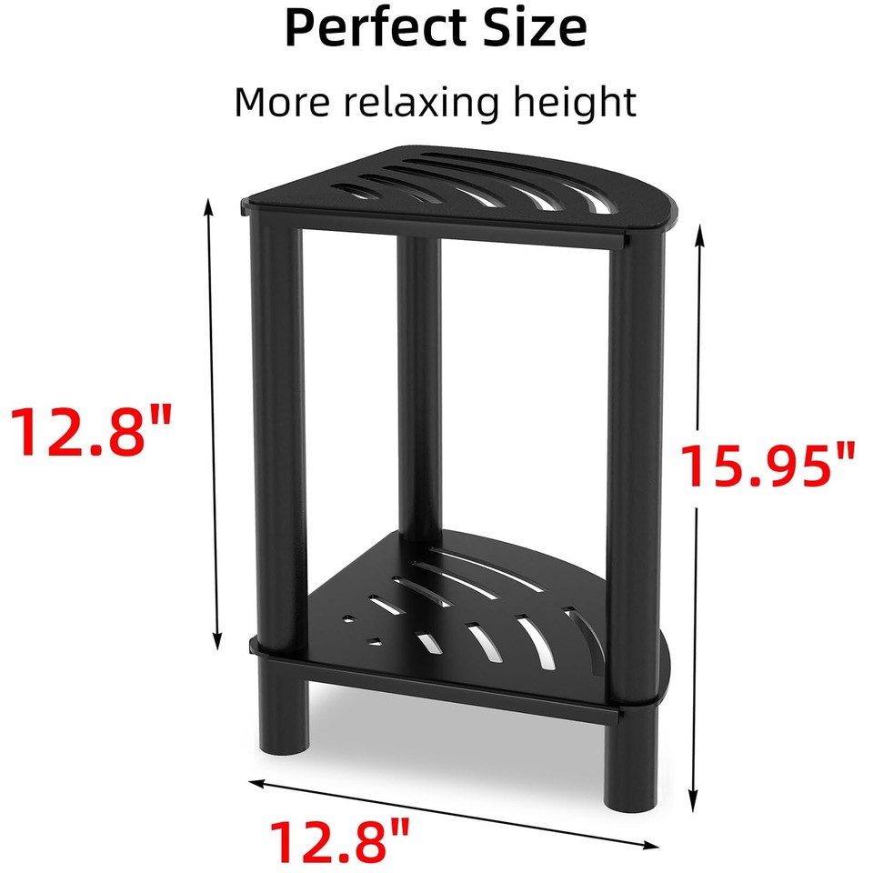 Metal Corner Shower Foot Stool for Shaving Legs, Bathroom Shower Bench with S... eBay