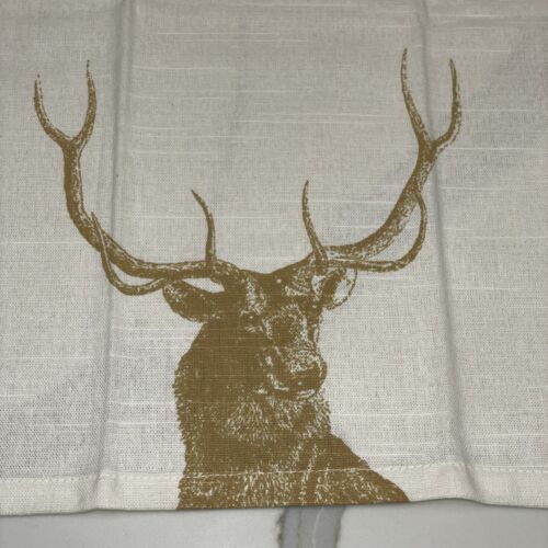 New Threshold Deer Buck Napkins Set of 2 20x20" Cotton - Picture 3 of 8