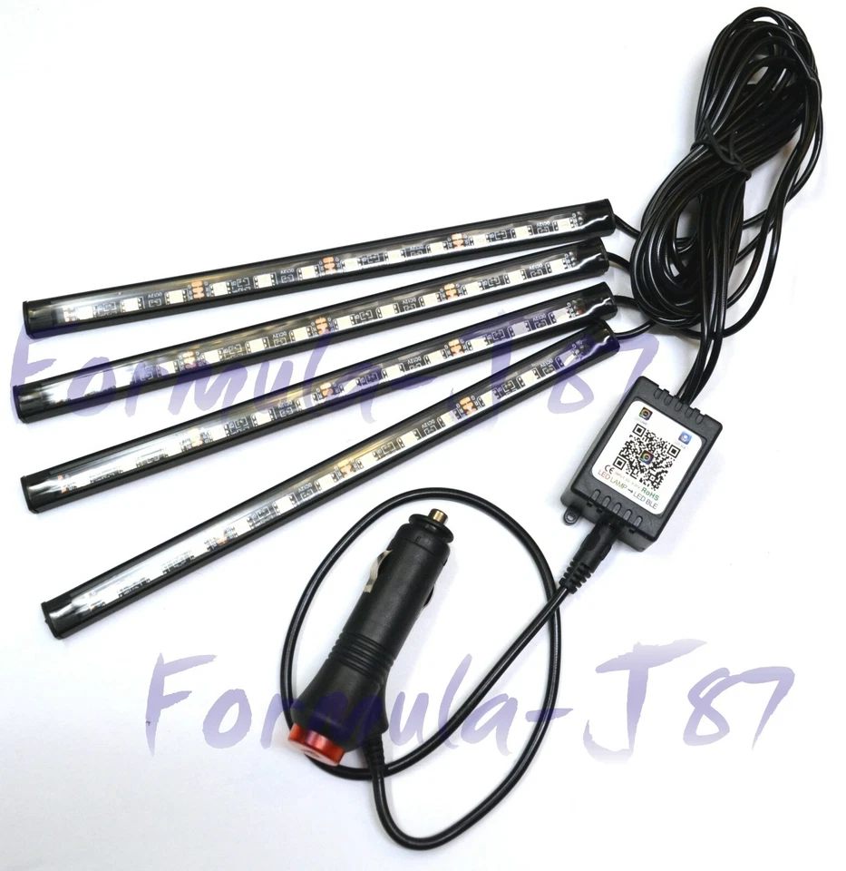 LED RGB Multi-Colors Light Strip Interior Under Car Seat Dash Upgrade Lamp HoAc - Image 4 of 4
