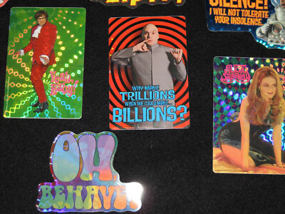 1999 Austin Powers Series 1 Vending Machine Stickers Full Set 1