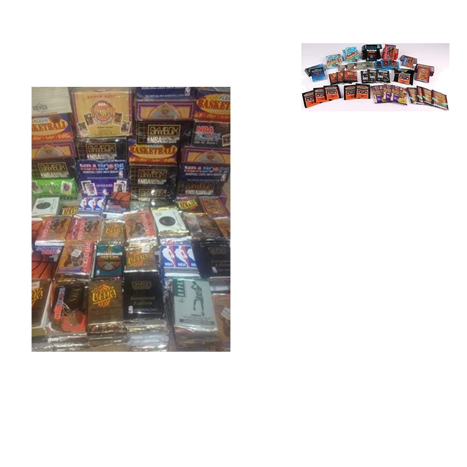 Complete Your Collection with 60 Unopened 1989-1995 Basketball Card Packs