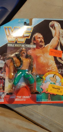 WWF Jake the snake Roberts  1990 Hasbro Wrestling ...