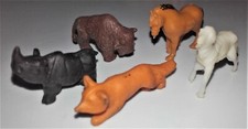 5X ZWIERZĘ ZOO CYRK NOSOROŻEC BIZON BAWOLE KOŃ OWCA GOSPODARSTWO HONG KONG VINTAGE