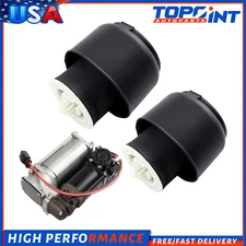 For BMW 5 Ser F07 535i/550i 10-16 3x Air Suspension Air Spring Bags Compressor