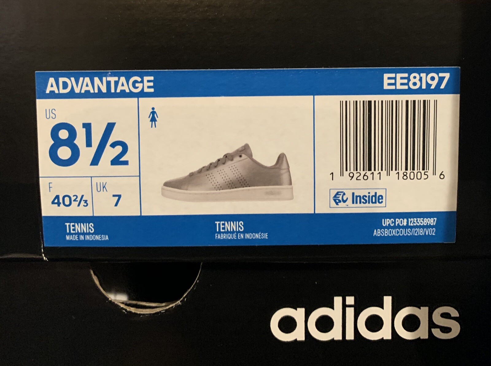 Size 8.5 - adidas Advantage Silver 2019 for sale online | eBay