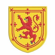 SCOTLAND hook PATCH COAT OF ARMS EMBLEM LION RAMPANT SCOTTISH FLAG SHIELD new
